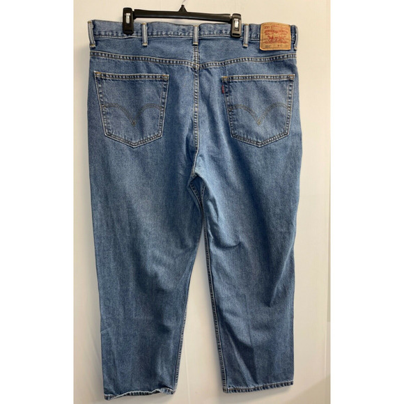 Levi's Men's 550‎ 42X30 Stonewash Jeans Relaxed Fit Straight Leg Denim Red Tab - Picture 3 of 5